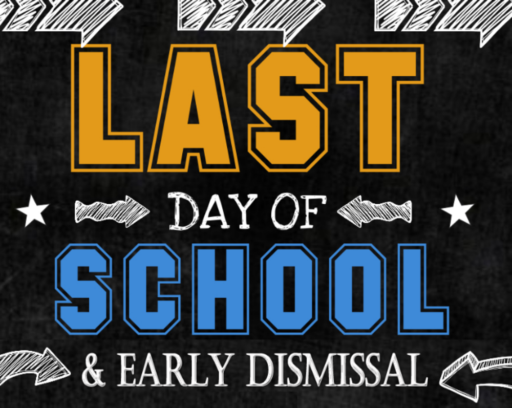 Last day of school sign 