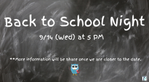 Back to school night
