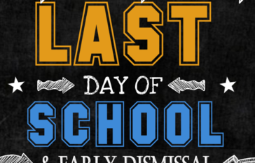 Last day of school sign 