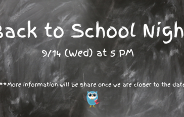 Back to school night