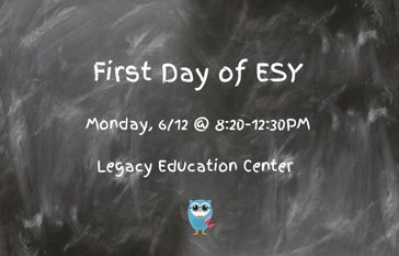 ESY begins