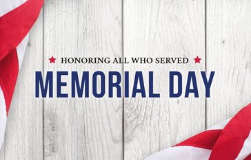 memorial Day sign 