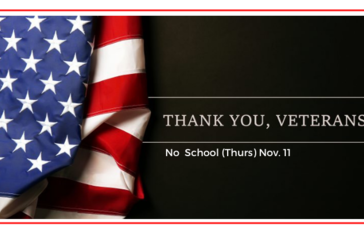 Veterans Day- No school