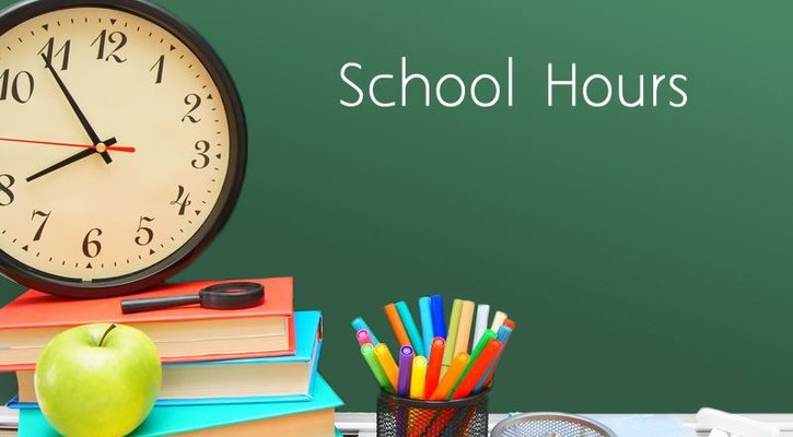 school hours sign